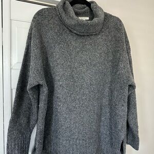 Z Supply Gray Cowl Neck Sweater